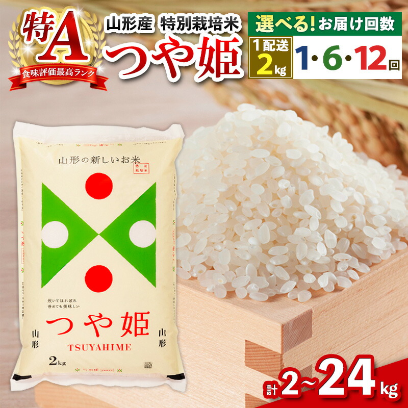 ふるさと納税 特別栽培米つや姫 10kg (5kg×2袋)×12ヶ月　鶴岡協同ファーム 山形県鶴岡市 令和7年産先行予約特別栽培米つや姫 無洗米 10kg (5kg×2袋)×12ヶ月