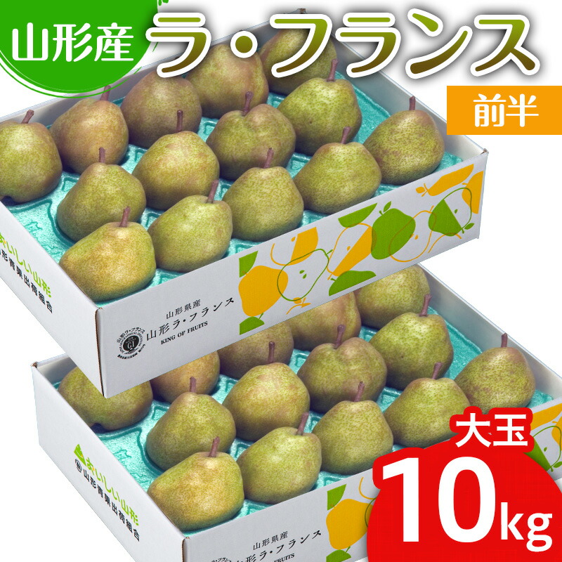 【ふるさと納税】山形のラ・フランス大玉 10kg(20～28玉) 前半 FY25-111