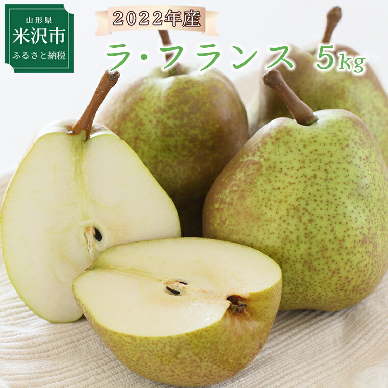 《先行予約》令和4年産 ラ・フランス 5kg 化粧箱入り 11月中旬頃〜お届け ラフランス 洋梨 2022年産 フルーツ 果物 くだもの 山形産 山形県産