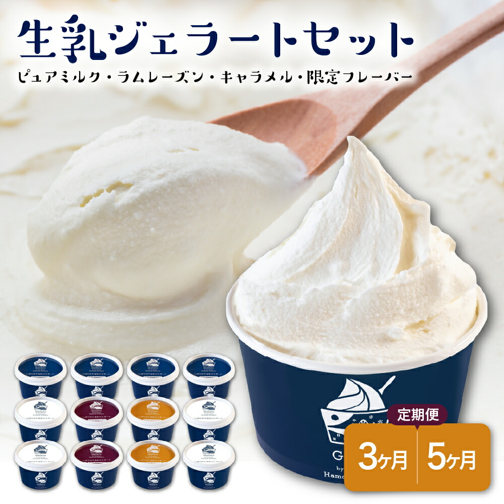 ふるさと納税 おきたまラムレーズンのジェラート 8個入り×3ヶ月 (90ml) [060-008] 山形県米沢市 ふるさと納税3ヶ月定期便おきたまラムレーズンの