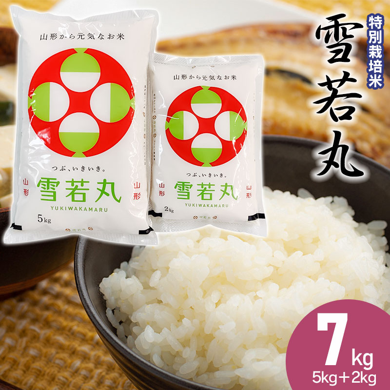 特別栽培米 雪若丸 2kg 5kg 7kg 新米 メーカー直売 7kg