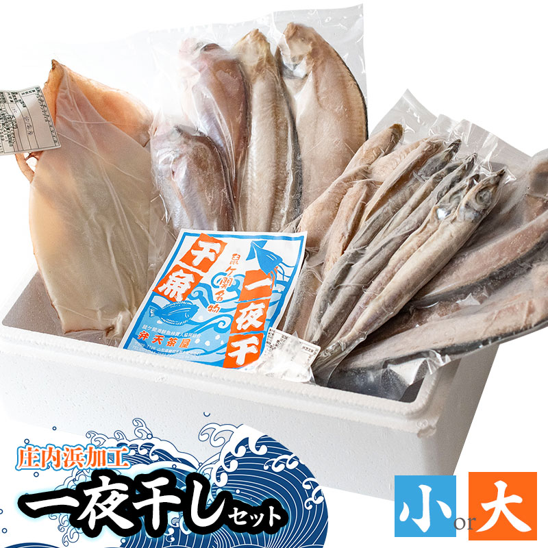 【ふるさと納税】庄内浜加工一夜干しセット　［小］or［大］　鶴岡魚類株式会社　K-739・K-754｜山形県鶴岡市