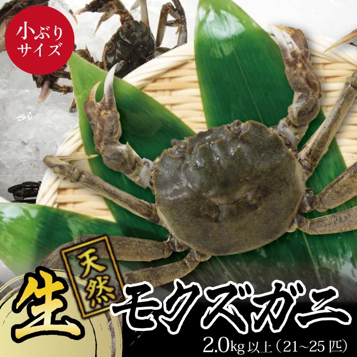 【ふるさと納税】春の生・天然モクズガニ 2.0kg以上 小ぶりサイズ 21～25匹 オス・メス混合 山形県庄内産 2026年3月中旬～5月上旬頃お届け 冷蔵便 ※着日指定・離島発送不可（沖縄県を含む） カニ 蟹 かに 川ガニ 鮮魚 まるごと 姿 カニみそ 味噌汁 期間限定