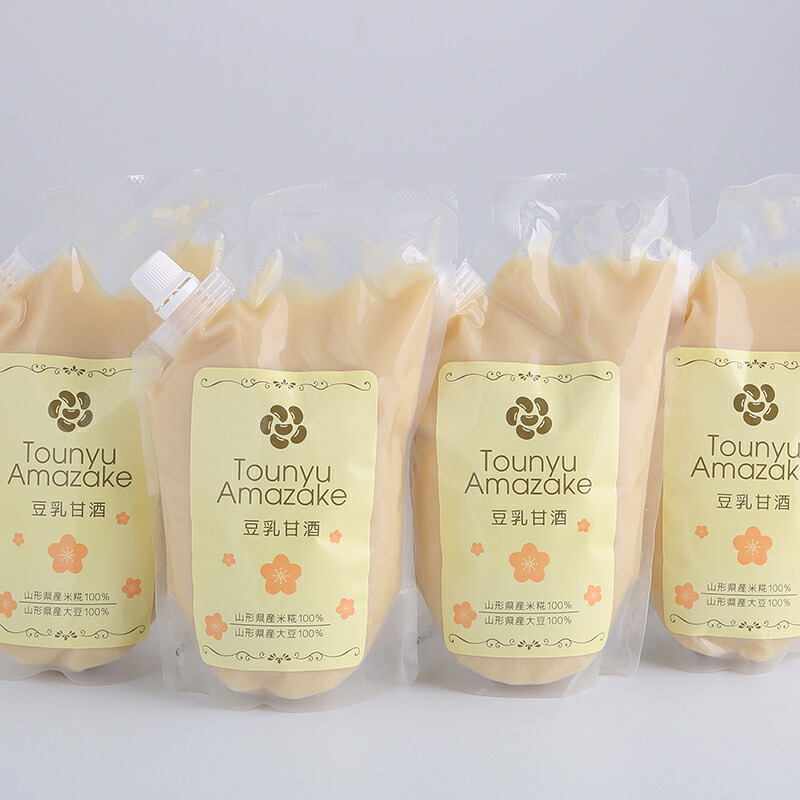 激安通販新作 無添加 豆乳甘酒 500g×4本 山形県産の米麹 大豆100% お取り寄せ ご当地 健康 タンパク質 たんぱく質 濃厚 国産 安心 安全  東北 とうふ工房 清流庵 fucoa.cl