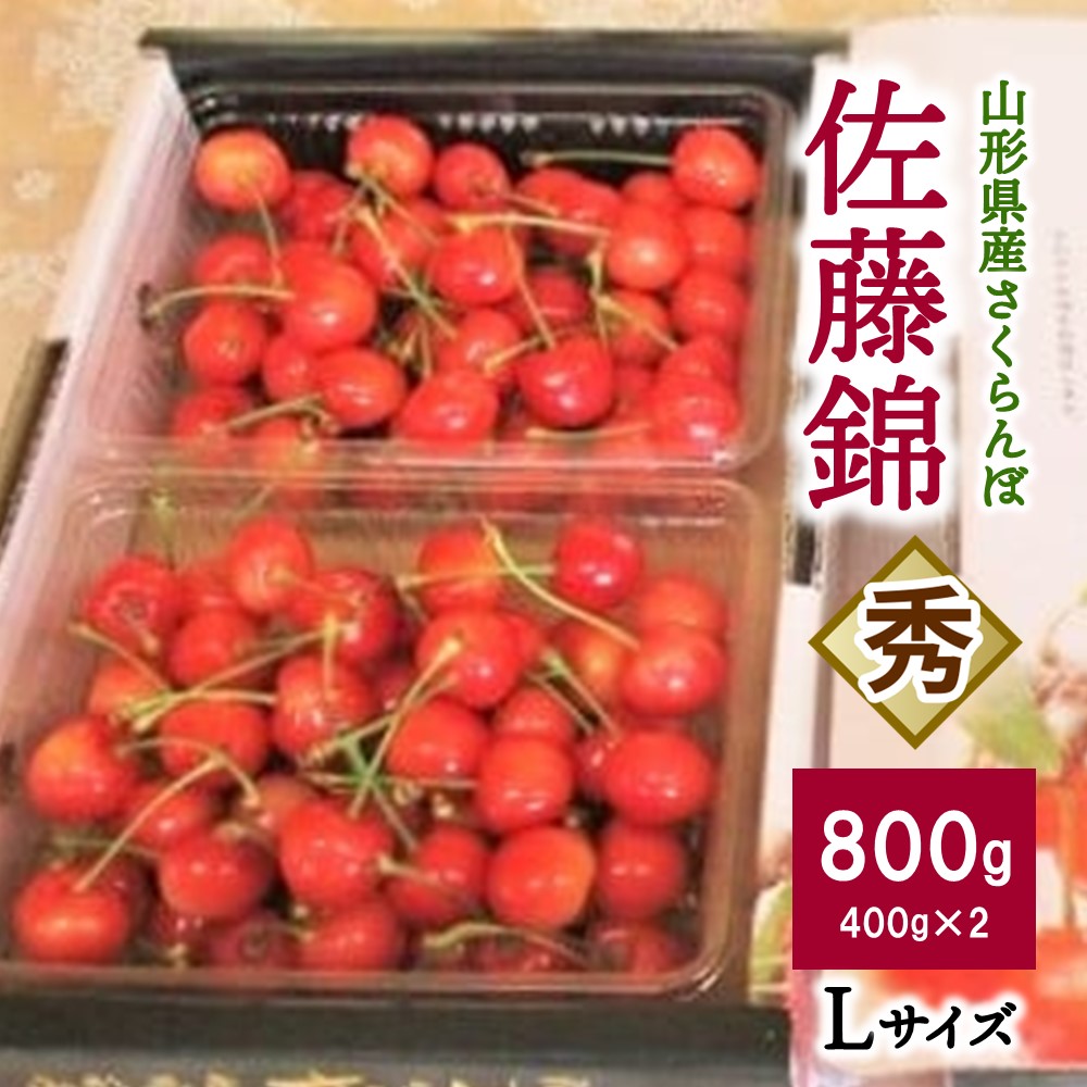 【ふるさと納税】さくらんぼ（佐藤錦）800g 山形県上山市 0025-2502