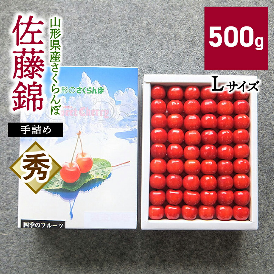 【ふるさと納税】さくらんぼ（佐藤錦）500g 手詰め 山形県 上山市 0056-2507