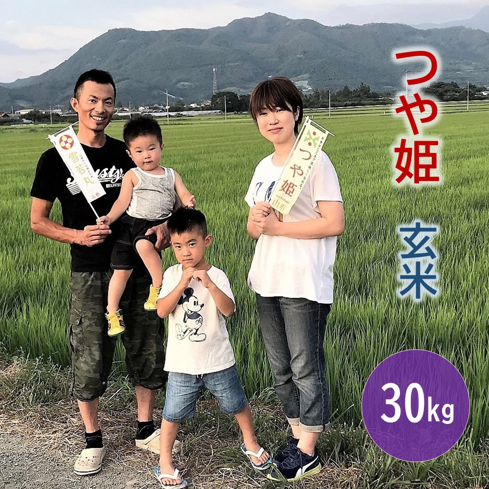 【ふるさと納税】【2025年11月～発送】令和7年産 つや姫（ 玄米 ）30kg 米 ブランド米 山形 産地直送 お取り寄せ 送料無料 2025年産 山形県 上山市 0079-2534