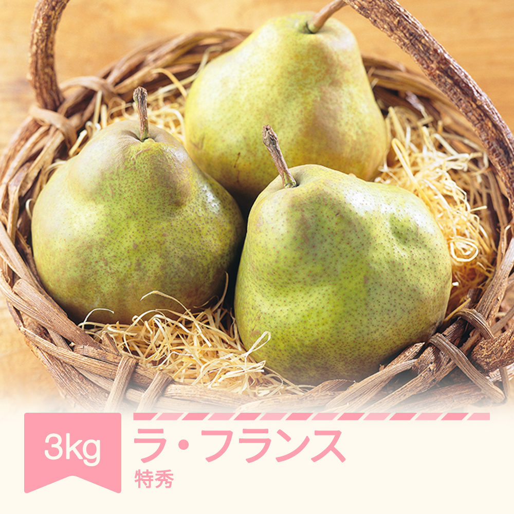 【ふるさと納税】先行予約 ラ・フランス 洋梨 ラフランス 約3kg 特秀品 ギフト 贈答 桐箱 令和7年産 2025年産 果物 山形県産 送料無料<br>※沖縄・離島への配送不可 mm-latsx3