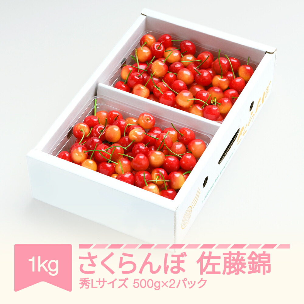 【ふるさと納税】先行予約 さくらんぼ 佐藤錦 秀Lサイズ  プレゼント ギフト バラ詰め 1kg(500g×2パック) 2025年産 令和7年産 山形県産 送料無料 サクランボ