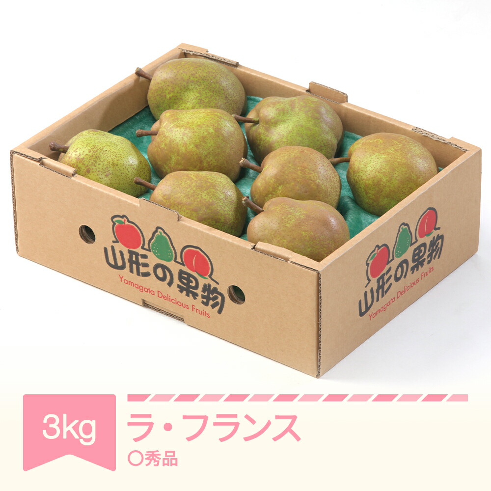 【ふるさと納税】 ラ・フランス 洋梨 ラフランス ◯秀品 約3kg 2025年産 令和7年産 果物 山形県産 送料無料 sb-lamsx3