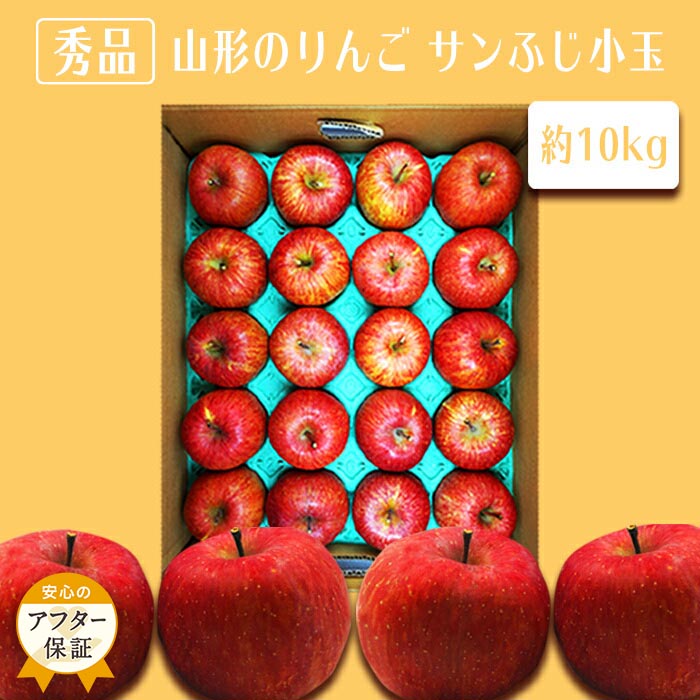 【ふるさと納税】＼アフター保証対象品／ 【2025年11月～12月発送分先行受付】「秀品」山形のりんご（小玉サンふじ）約10kg_H084(R7)