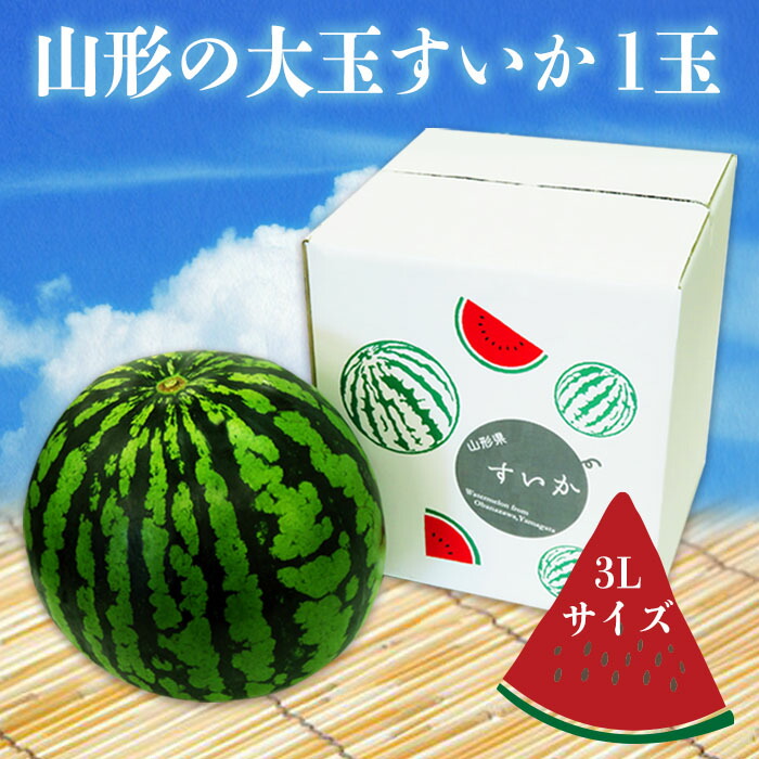 【ふるさと納税】【2025年7月～8月発送】山形の大玉すいか「縞無双」約8kg×１玉_H113(R7)