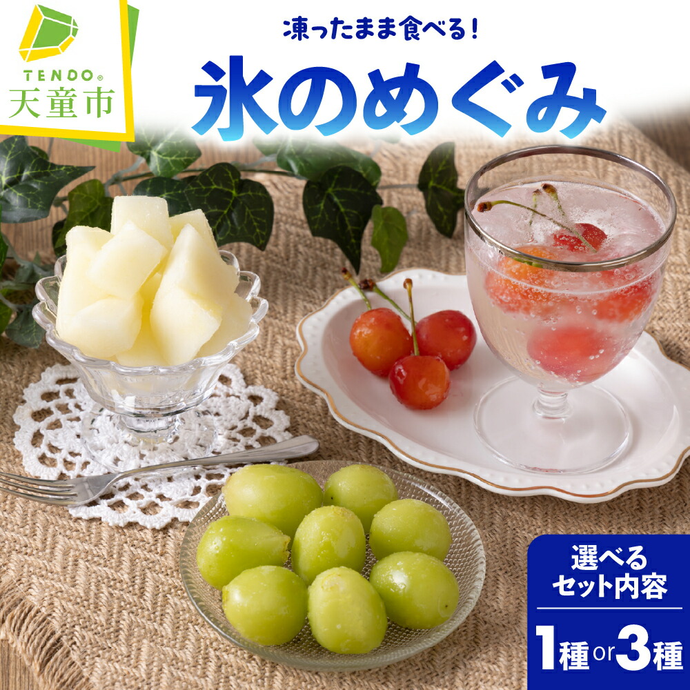 【ふるさと納税】 氷のめぐみ 選べる 2パターン 100g × 5袋 シャーベット 冷凍 さくらんぼ シャインマスカット ラフランス 果物 フルーツ 急速冷凍 氷菓 ご当地 スイーツ デザート 家庭用 のし 贈答 おすそ分け 送料無料 産地直送 【 山形県 天童市 】画像