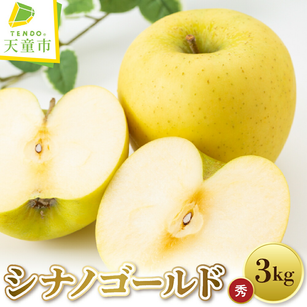 【ふるさと納税】 りんご シナノゴールド 3kg 令和8年産 先行予約 2026年 黄色 金 リンゴ 果物 フルーツ 秀 のし 贈答 ギフト プレゼント おすそ分け お取り寄せ 旬 秋 冬 期間限定 送料無料 先行予約 【 山形県 天童市 】
