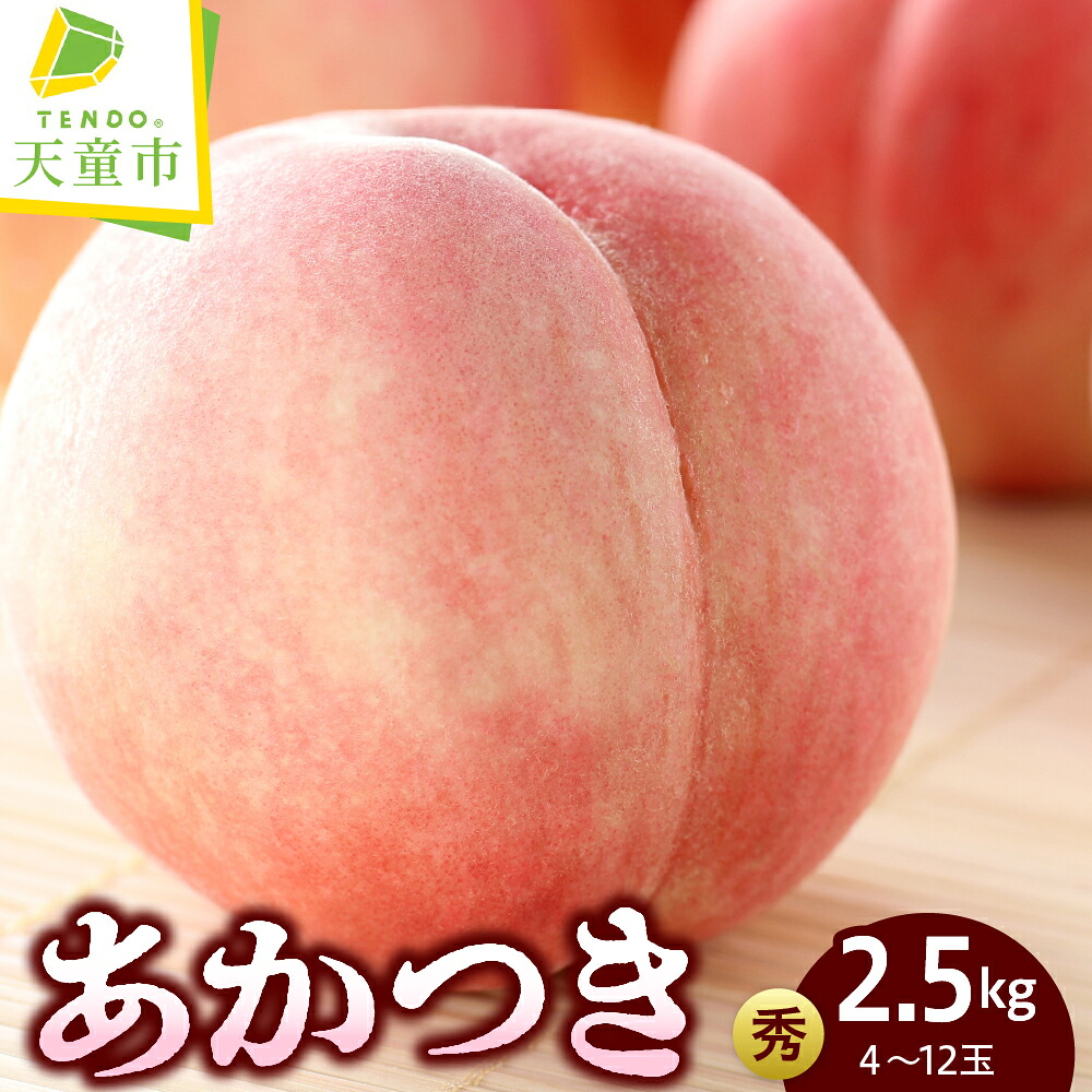 【ふるさと納税】もも ( あかつき ) 約 2.5kg 先行予約 令和8年産 2026年産 白桃 桃 ピーチ peach 果物 くだもの デザート 旬 冷蔵 お取り寄せグルメ 産地直送 送料無料 【 山形県 天童市 】|山形県天童市