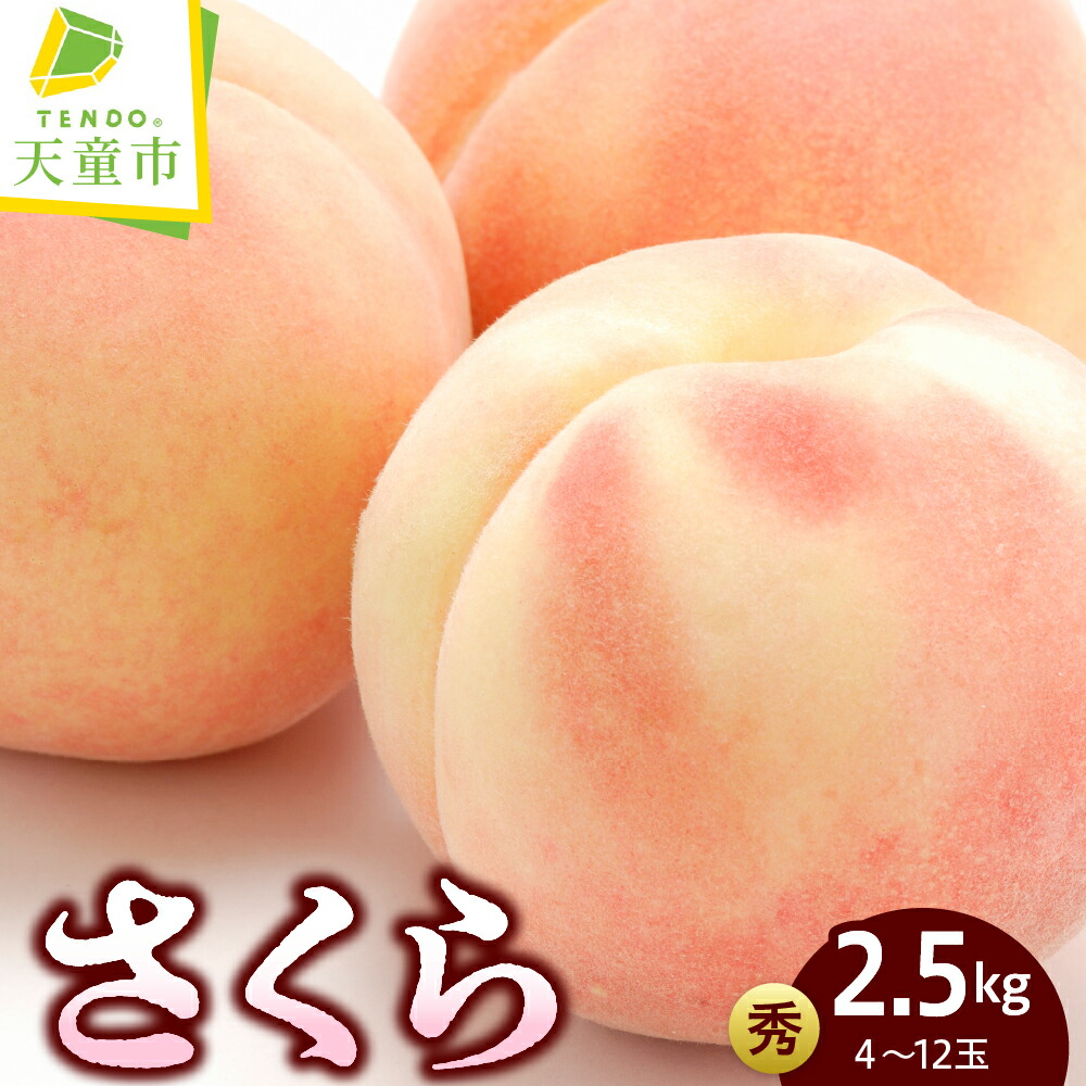 【ふるさと納税】もも ( さくら ) 2.5kg 桃 先行予約 令和8年産 2026年産 ピーチ peach 果物 くだもの デザート フルーツ 旬 冷蔵 お取り寄せ グルメ 産地直送 送料無料 【 山形県 天童市 】|山形県天童市