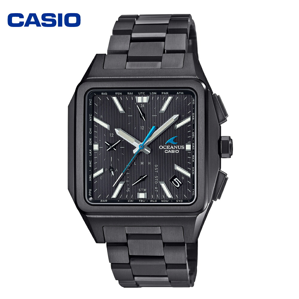 【ふるさと納税】CASIO 腕時計 OCEANUS OCW-T5000B-1AJF | 時計 ウォッチ watch カシオ オシアナス メンズ 男性 電波 ソーラー お洒落 おしゃれ ファッション コレクション コレクター ブラック black アウトドア 多機能 国内正規品 山形県 東根市