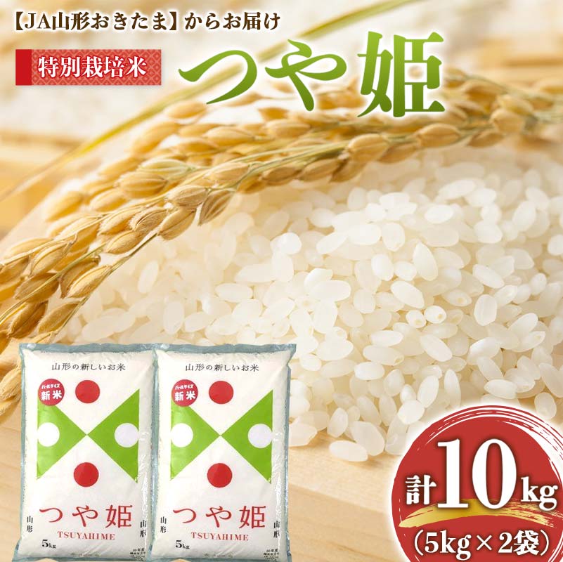 【ふるさと納税】 JA 特別栽培米 つや姫 10kg (5kg×2袋) 『JA山形おきたま』 山形置賜産 米 精米 山形県 南陽市 [639]