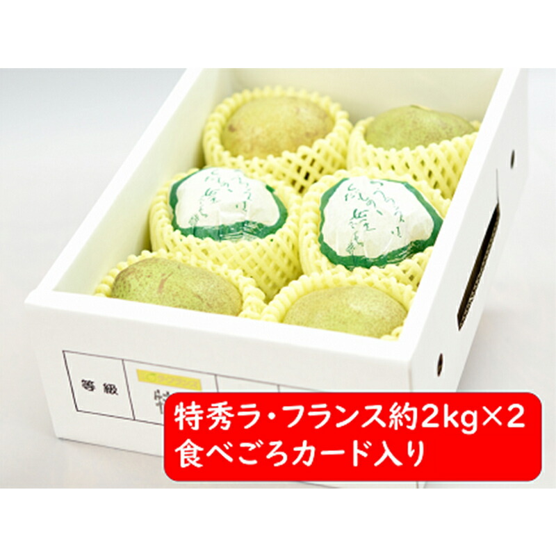 【ふるさと納税】【令和7年産先行予約】 ラ・フランス 計約4kg (12～14玉 特秀 2～4L) 《令和7年11月～発送》 『たけひさ農園』 ラフランス 西洋梨 洋なし 果物 フルーツ デザート 山形県 南陽市 [1086-1]