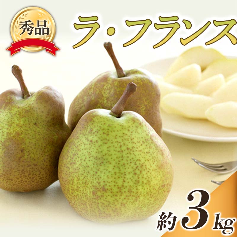 【ふるさと納税】 【令和8年産先行予約】 ラ・フランス 約3kg (6～14玉 秀) 《令和8年10月下旬～11月下旬発送》 『フードシステムズ』 ラフランス 西洋梨 洋なし 果物 フルーツ デザート 山形県 南陽市 [848-R8]