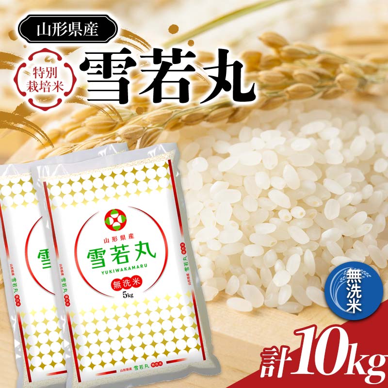 【ふるさと納税】 令和7年産 JA 無洗米 雪若丸 10kg (5kg&times;2袋) 『JA山形おきたま』 山形県産 無洗米 米 精米 山形県 南陽市 [2596]｜山形県南陽市
