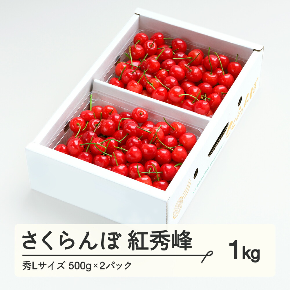 【ふるさと納税】さくらんぼ 紅秀峰 秀Lサイズ バラ詰め 1kg (500g×2)  2025年産 令和7年産 山形県産 送料無料 ns-bsslb1