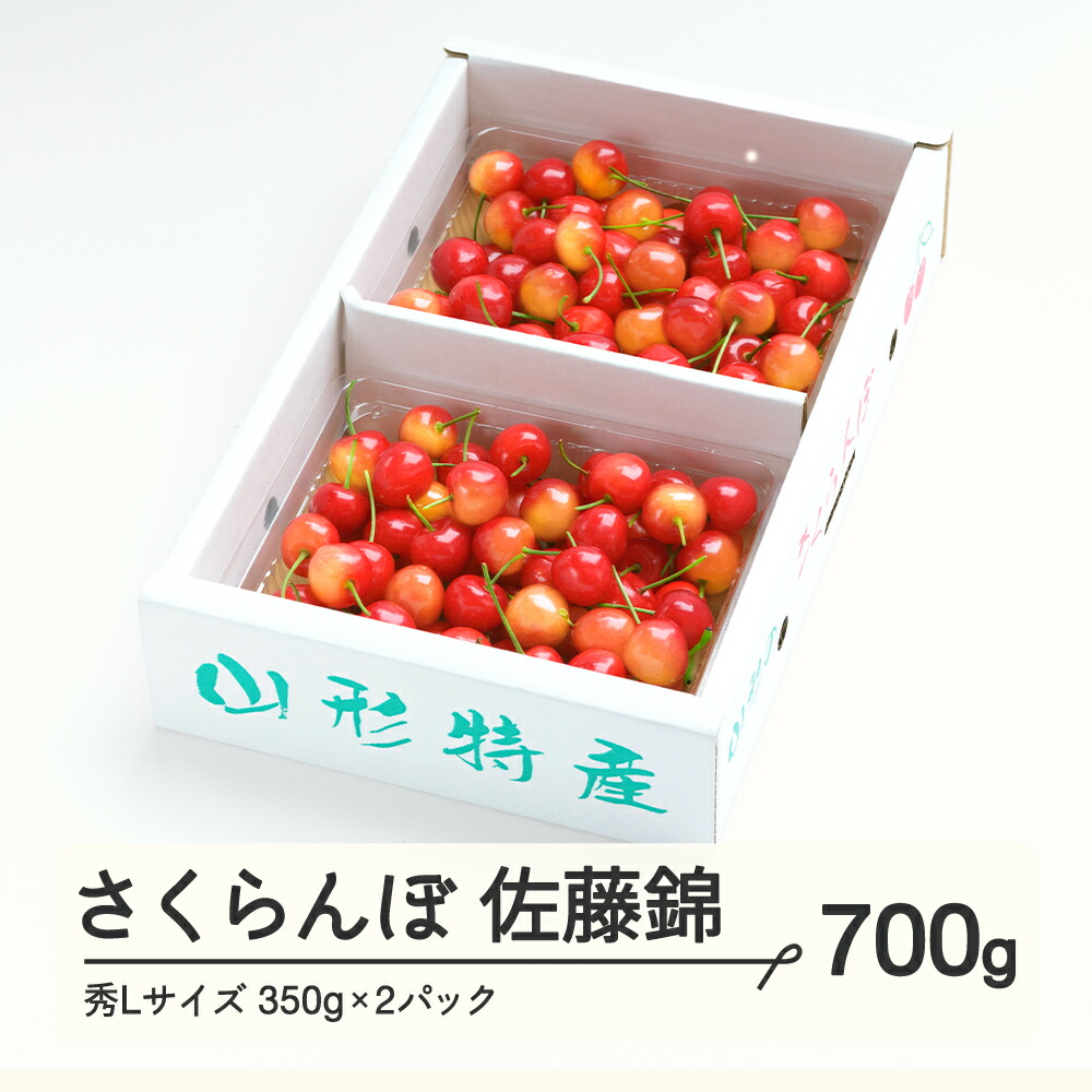 【ふるさと納税】さくらんぼ 佐藤錦 秀Lサイズ プレゼント ギフト バラ詰め 700g（350g×2パック） 2025年産 令和7年産 山形県産 送料無料 ns-snslb700