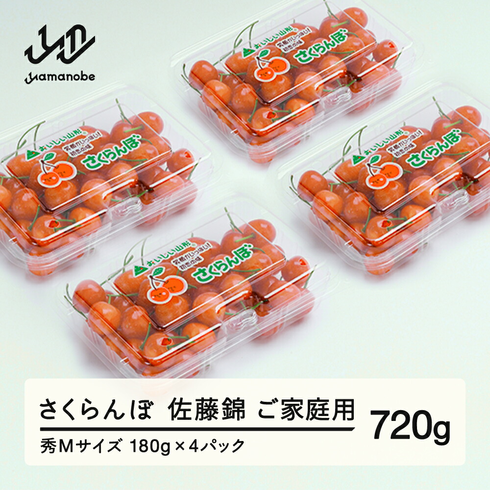 【ふるさと納税】《先行予約》さくらんぼ 佐藤錦 秀Mサイズ ご家庭用 フードパック720g(180g×4パック）2026年産 令和8年産 山形県産 送料無料 ns-snsmp800 10,140円