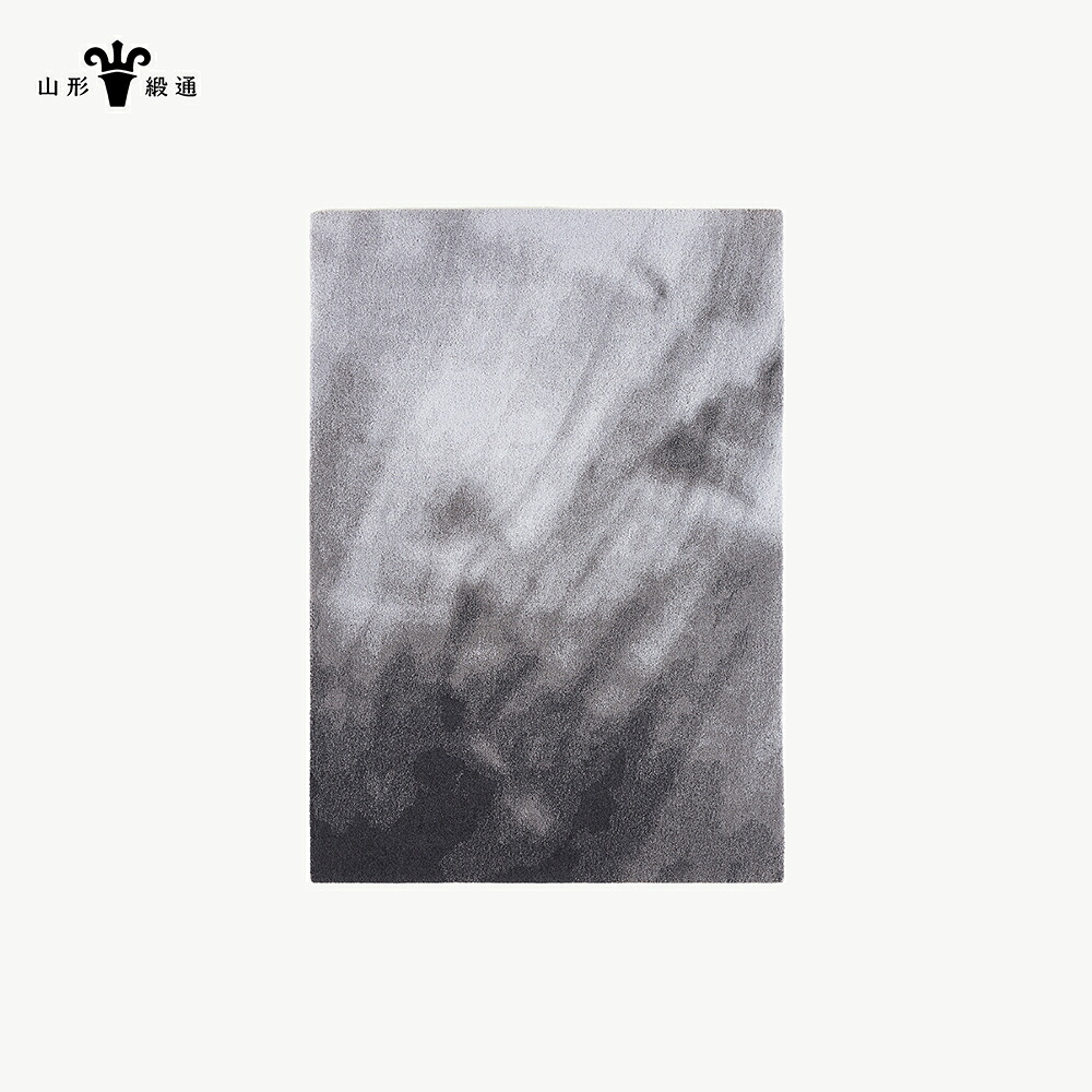【ふるさと納税】 【山形緞通】TOCHI - Black (S) [絨毯 じゅうたん ラグ カーペット oc-lmtcs-black]