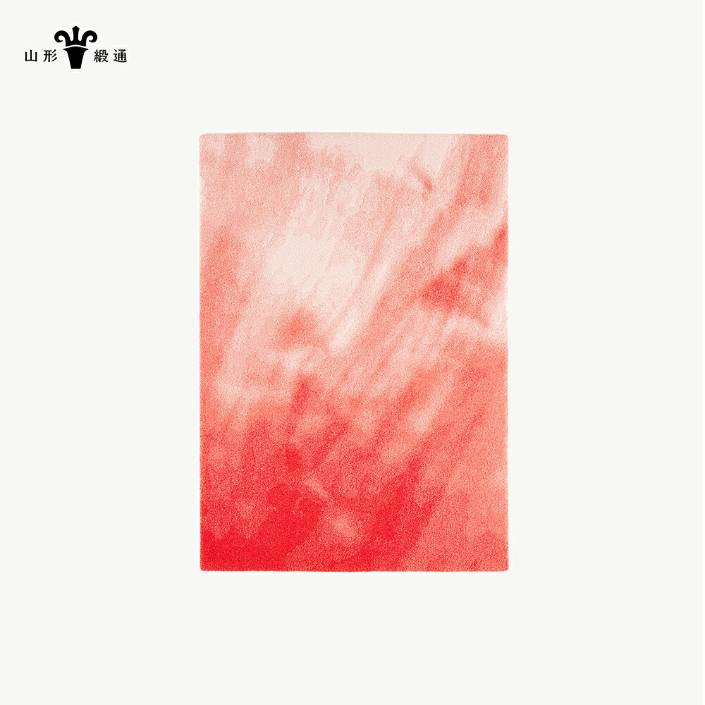【ふるさと納税】 【山形緞通】TOCHI - Red (M) [絨毯 じゅうたん ラグ カーペット oc-lmtcs-red]｜山形県山辺町