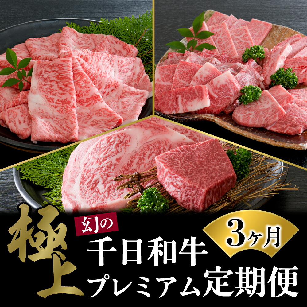 【ふるさと納税】【数量限定】山形牛 3ヶ月 肉 定期便【黒毛和牛 ブランド 和牛】 牛肉 千日和牛 国産 山形県産 特選 すき焼 焼き肉 厚切り ステーキ 盛り合わせ 冷凍 送料無料