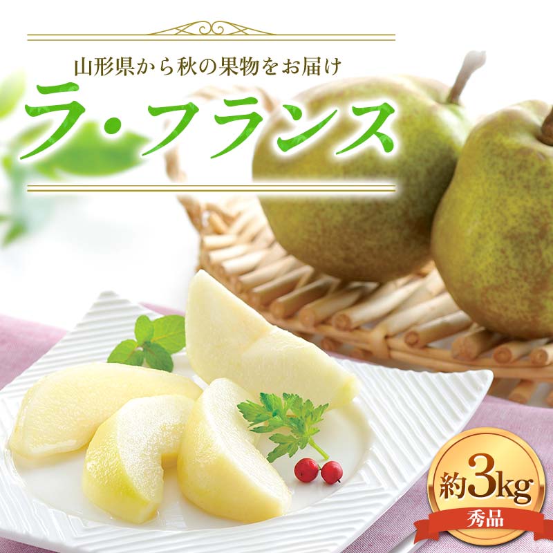 【ふるさと納税】 ≪2025年先行予約≫贈答用 山形県産 西洋梨 ラ・フランス 約3kg (9～10玉) 秀品 2025年11月上旬から順次発送 洋梨 洋なし ラフランス 秋果実 果物 くだもの フルーツ 贈り物 ギフト 産地直送 山形県 西川町 月山 FYN6-056