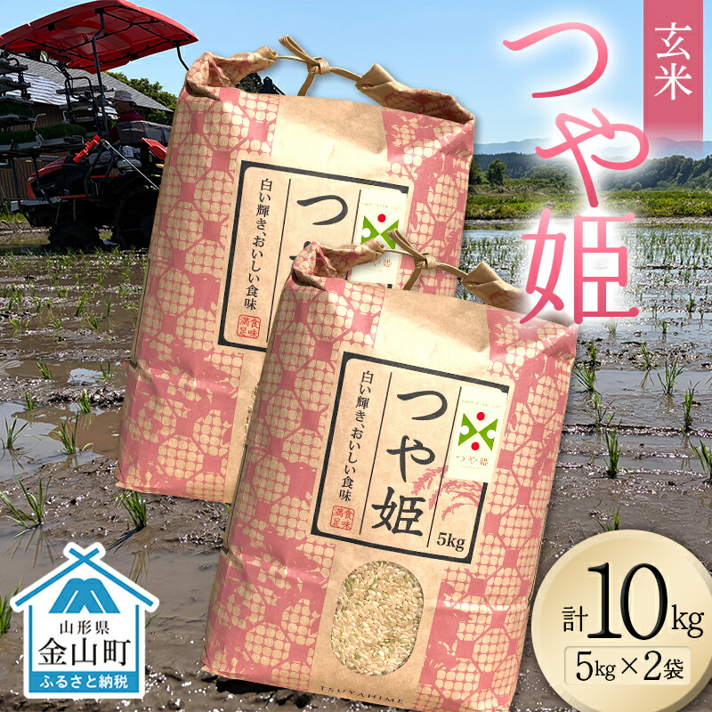 【ふるさと納税】＜先行予約＞令和8年産【玄米】つや姫マイスターの技を継承「つや姫」10kg（5kg×2） 食品 金山町 山形県 ごはん F4B-0768
