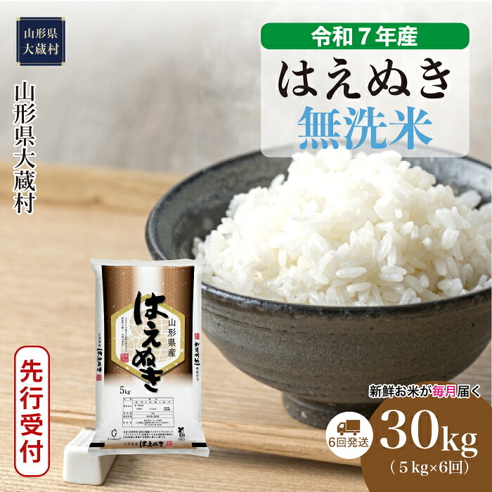 ふるさと納税】<令和7年産米先行受付> 大蔵村 はえぬき <無 ふるさと納税】<令和7年産米先行受付> 大蔵村 はえぬき <無