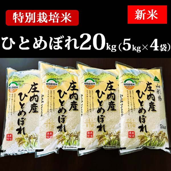 【ふるさと納税】特別栽培米ひとめぼれ20kg（5kg×4袋）（令和7年産新米予約）（株式会社まいすたぁ）
