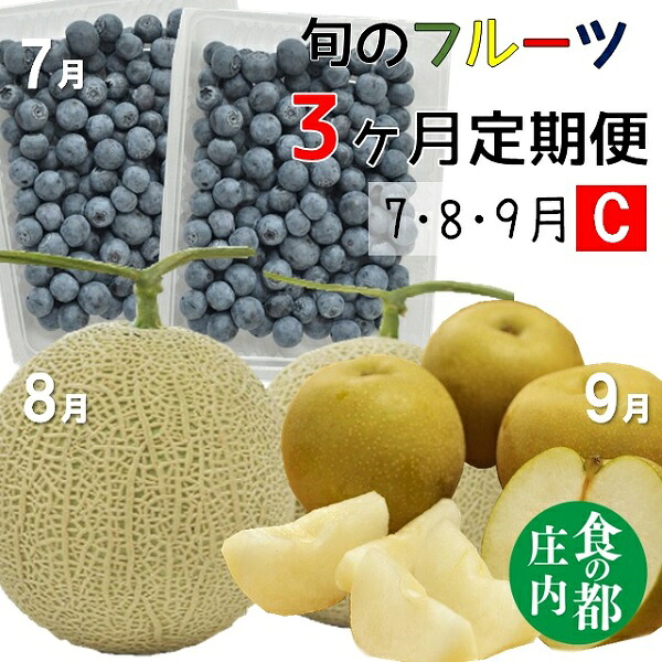 【ふるさと納税】【令和8年産】食の都庄内 《7・8・9月お届け-C》旬のフルーツの3ヶ月定期便(有限会社庄内旬青果)