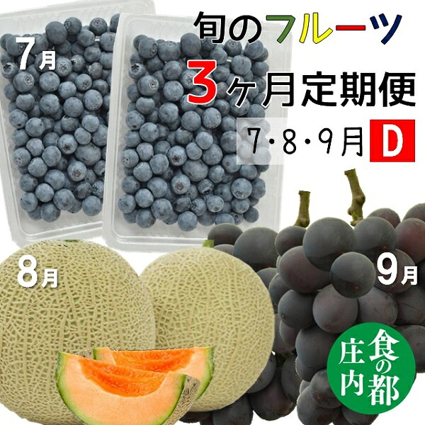 【ふるさと納税】【令和8年産】食の都庄内　《7・8・9月お届け-D》旬のフルーツの3ヶ月定期便（有限会社庄内旬青果）