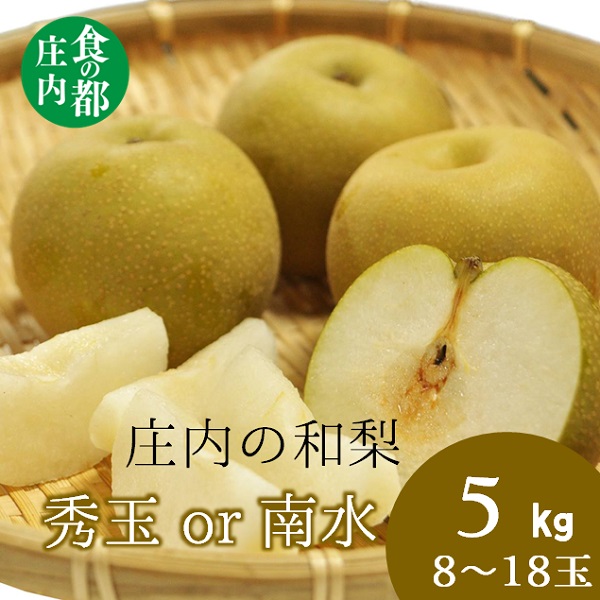 【ふるさと納税】食の都庄内　庄内の和梨【秀玉or南水】約5kg※9月中旬ごろより順次配送（有限会社庄内旬青果）