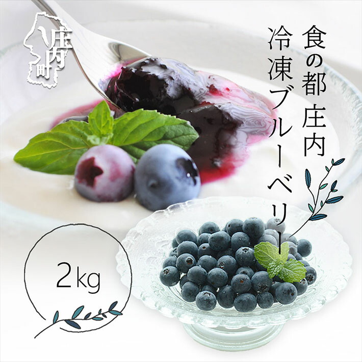 【ふるさと納税】【2025年8月より順次発送】食の都庄内 冷凍ブルーベリー 2kg 洗わず食べられる 果物 スムージーに ふるさと納税 山形