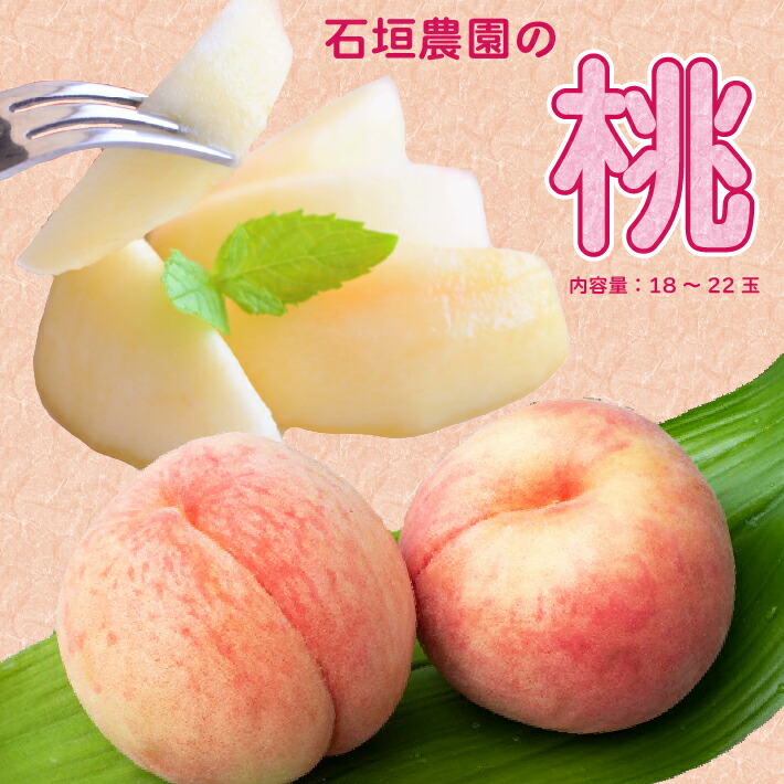 【ふるさと納税】【7月下旬より順次発送】石垣農園の桃 18～22玉（入金期限：2025.7.20） ふるさと納税 山形