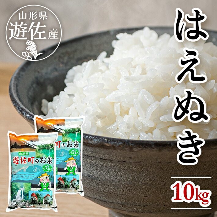 【ふるさと納税】はえぬき 計10kg 5kg&times;2袋 令和7年産米 山形県遊佐産 ご希望の時期頃お届け 東北 遊佐町 庄内地方 庄内平野 米 お米 精米 白米 庄内米 ごはん ご飯 セット｜山形県遊佐町