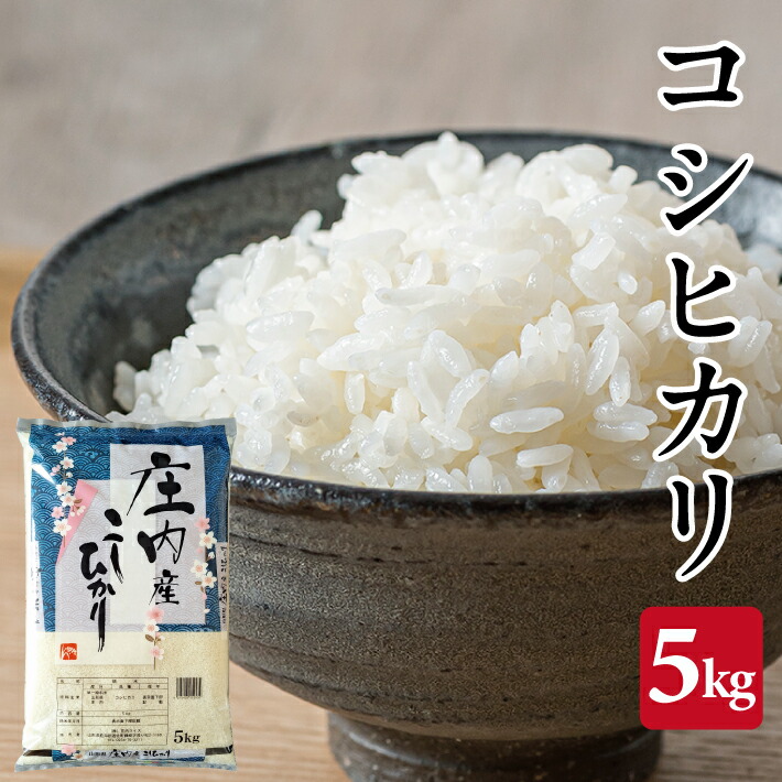 【ふるさと納税】コシヒカリ 5kg 令和7年産米 山形県庄内産 東北 遊佐町 庄内地方 庄内平野 米 お米 精米 白米 庄内米 ごはん ご飯