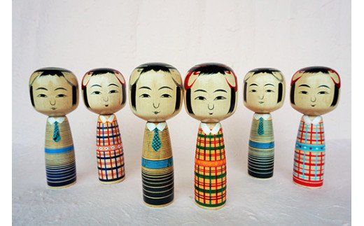 楽天市場】【ふるさと納税】ルビンのこけし(カラフル/ペア)【1342362