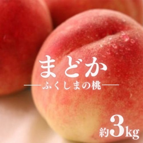 【ふるさと納税】No.1509福島のもも「まどか」約3kg【2025年発送】