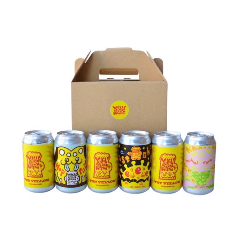 【ふるさと納税】No.2762Yellow Beer Works クラフトビール 飲み比べ 6缶 セット 福島市 福島県産 返礼品 2万円以下フルーティ ペールエール 農家 ブルワリー 地ビール デザイン缶｜福島県福島市