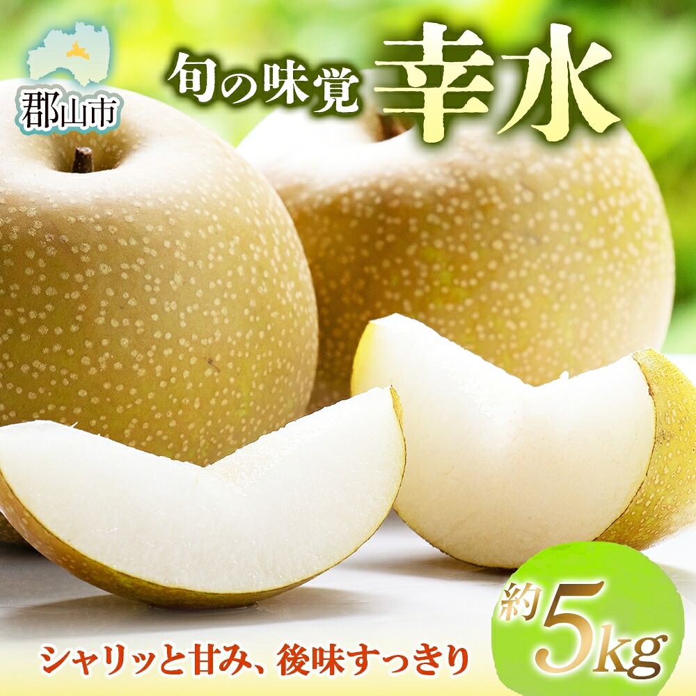 【楽天市場】【ふるさと納税】梨 幸水 約5kg 果物 なし くだもの フルーツ 旬 ナシ 産地直送 国産 家庭用 贈答用 グルメ お取り寄せ ...