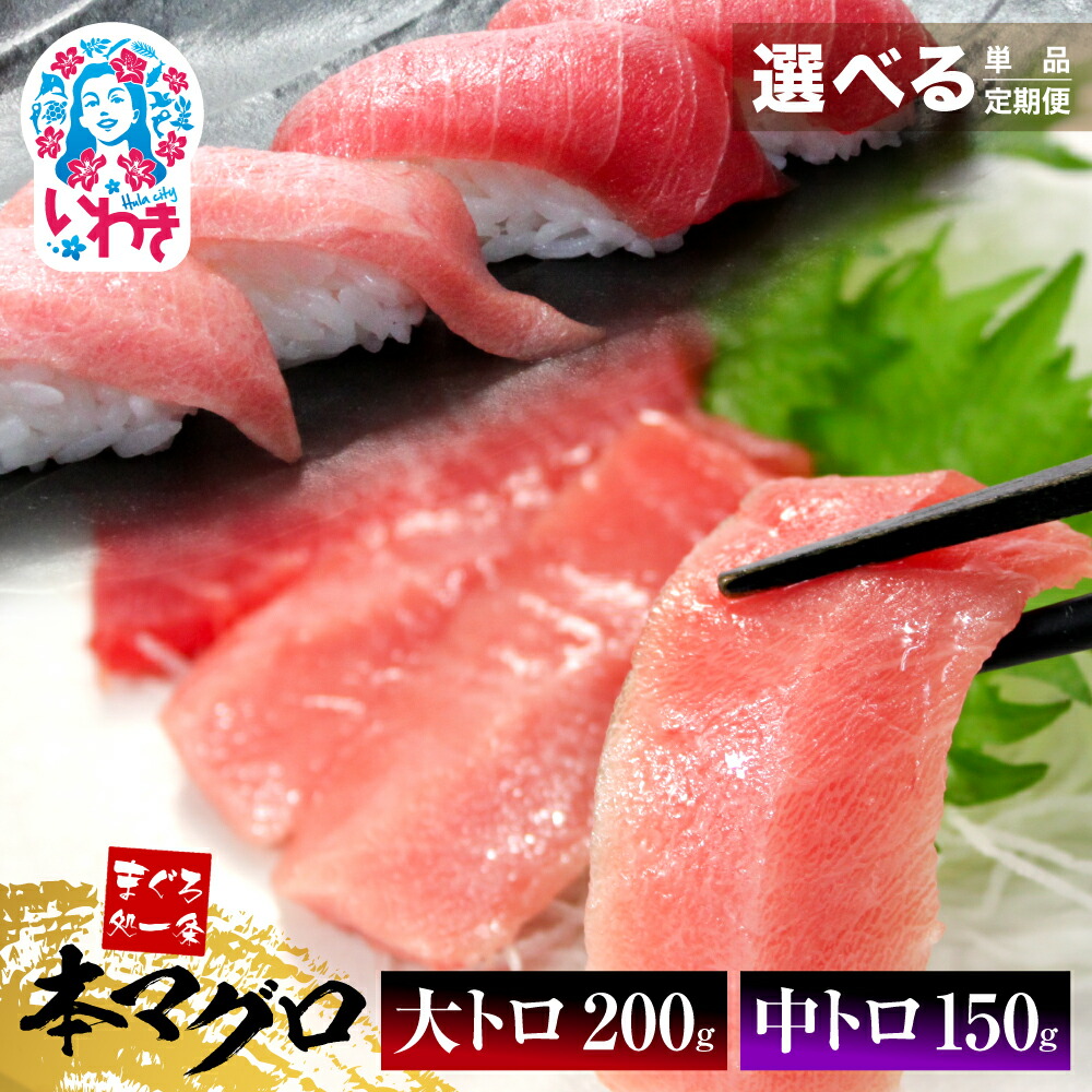 【ふるさと納税】 本マグロ 大トロ 中トロ セット 350g 選べる 定期便 解凍レシピ付 1サクずつ 真空包装 ｜ まぐろ マグロ 鮪 食べ比べ 部位 刺身 ｜ DG012