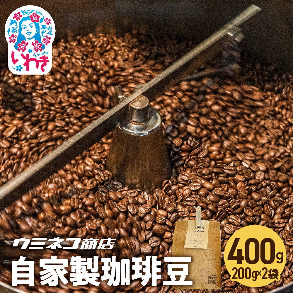 【ふるさと納税】【自家焙煎珈琲豆】でーじまーさんブレンド 200g&times;２p | 自家焙煎珈琲豆 でーじまーさんブレンド 珈琲 コーヒー豆 ブレンドコーヒー 香り豊か 深煎り 中煎り お取り寄せ グルメ 大容量 ギフト プレゼント | US010-2p｜福島県いわき市 8,400円