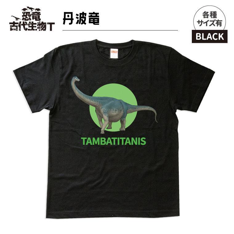 【ふるさと納税】恐竜・古代生物Tシャツ 丹波竜 050|福島県いわき市