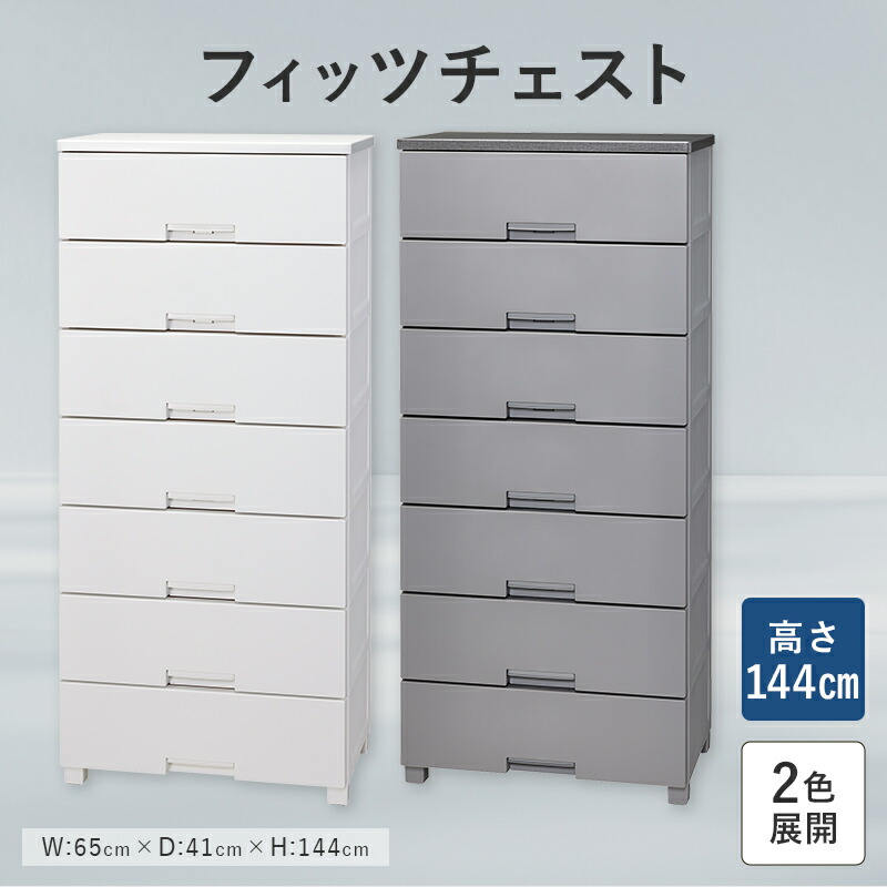 【ふるさと納税】【選べる色つや】Fits 生活様式に寄り添う フィッツチェスト 6507 白いこと 薄墨色 F25R-055
